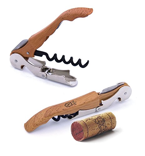 Sonline Korkenzieher Kellnermesser Pulltaps Basic Line in Holzgriff-Optik mit Krone-Logo Cover