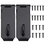 ✔️ 【Material】 Vorhängeschloss-Haspelverschluss aus hochwertigem Edelstahl, keine scharfen Kanten und langlebig. Sie alle haben eine überlegene Verschleißfestigkeit und eine lange Lebensdauer.