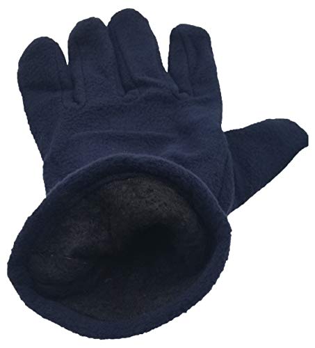Image of 12 Pair Winter Fleece Gloves Mens Thermal Soft Warm Cozy Cold Weather Outdoor Sports