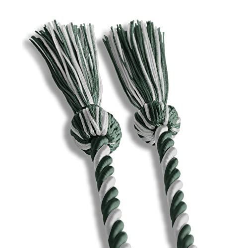 Image of Endea Graduation Single Honor Cord Two-Color (Forest Green /White)