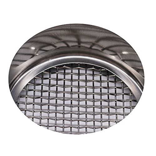 LABALPHA 5 Mesh Lab Sieves, Test Sieve #5 Mesh, 4'' Diameter, 304 Stainless Steel Wire Cloth (4mm)
