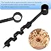 4 Pcs Hand Auger Wood Drill,Bushcraft Hand Auger Wrench Scotch Eye Wood Manual Hole Scotch Eye Wood Auger Drill Bit for Camping and Survival and Bushcraft Backpack Tool (4)