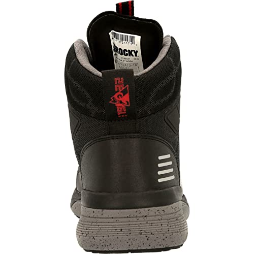 Rocky Men's Industrial Athletix Boot, Black Tech, 12 Wide #TOP3