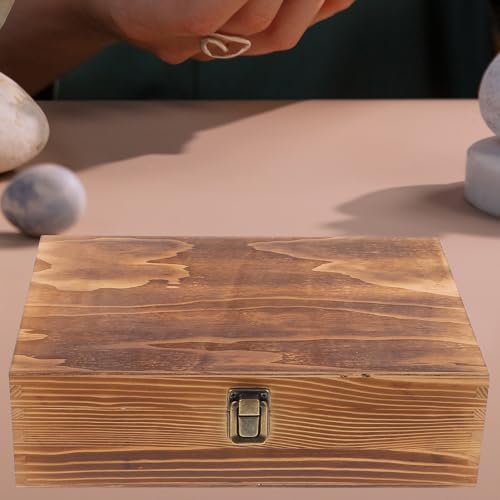 Boîte de rangement en bois compartimentée pour organisation maison efficace