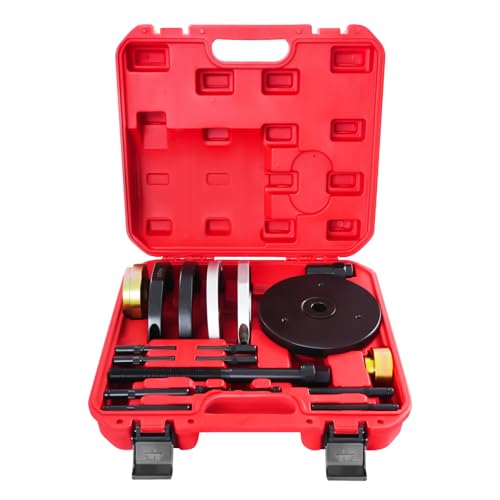 czyuRachel Juego de herramientas para rodamientos de ruedas, 82 mm, extractor de rodamientos, juego con caja de herramientas, herramienta de expresión