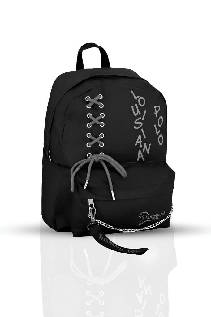 Louisiana Polo Laptop Bölmeli Okul Çantası Siyah Füme 1141