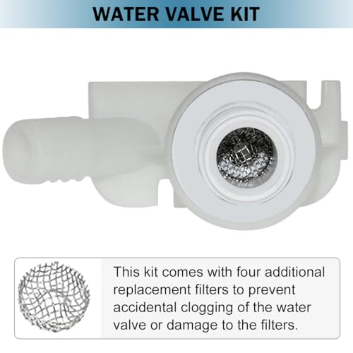 image for ZYLJHZ 2 Pack 385311641 rv water valve kit,Camper toilet valve replace
