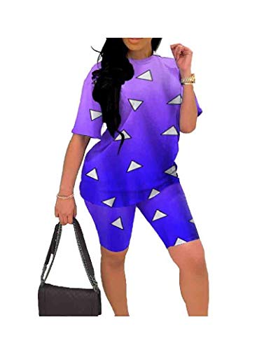 Conjunto de bermudas femininas de manga curta da VITryst, conjunto de calça curta para lazer, As3, U