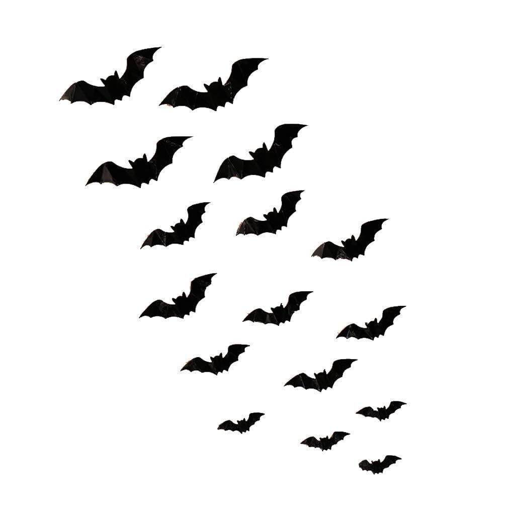 Rbrmhm As The Pic Show 16 Pieces Black Bat Halloween Window Stickers Halloween Window Decorations Stickers Halloween Wall