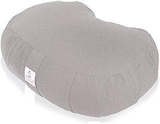 OMMETTA Beansprout Meditation Cushion – Natural and Organic Filled Yoga Pillow with Removable