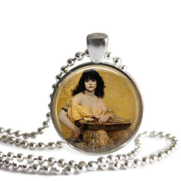 What We Do In The Shadows Nadja Portrait 1 Inch Silver Plated Pendant Necklace or Keychain