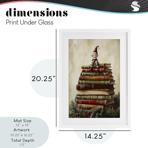 Affiche encadrée elfe de Noël Stupell Industries 50x35 cm - 5