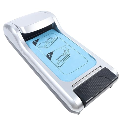 Automatic Shoe Cover Machine Home Office Dispenser Disposable Shoe Film, Portable Shoes Boot Cover Dispenser Machine for Home Office Hotel Lab