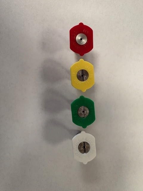 Pressure Washer Quick Connect Nozzle Set, 4 Pack, Multi-Color, 5.5 Orifice Size, 0-40 Degree Spray Angles