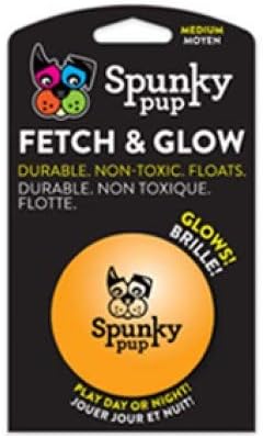 Spunky Pup Fetch & Glow Ball Medium 1948