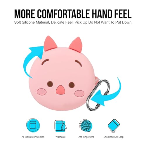 Image of Cartoon Silicone Case Cover for Samsung Galaxy Buds Core (2025) (Pink Pig)