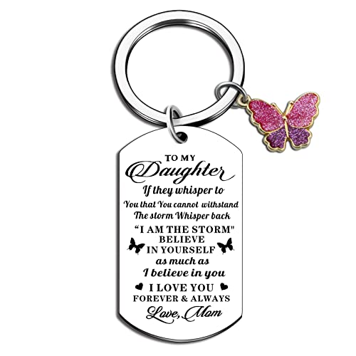 My Orders Placed Recently By Me To My Daughter Keychain Daughter Gifts From Mom Birthday Gifts For Daughter Inspirational Gifts For Badass Daughter Back To School Teen Girls Accessories #TOP13