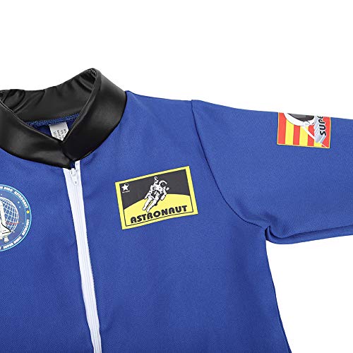 Kids Astronaut Costumes Nasa Space Suit Dress Up Astronaut Costume for Kids Halloween Costume Blue 2XL