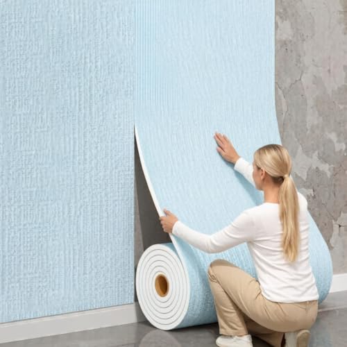 Papier Peint Isolant Thermique Salon Ambiance Cocooning Chambre Bleu