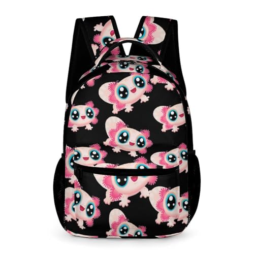 Cute Axolotl Cute Backpack Travel Daypack Lightweight Back Pack with Pockets