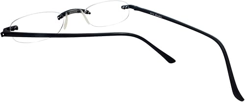 Miniatura 4 de Calabria 714 Flexie - Lentes de lectura ovalados sin montura +2.00 carbón para hombresmujeres flexibles, lectores de potencia individuales, marco