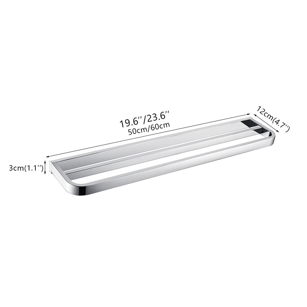 Toallero Toalleros 304 acero inoxidable toalla de toalla de baño barra de toalla de pared montada en la pared Toallas de doble toallas Riel de estantería for la cocina Hotel de baño Toalleros De Baño(