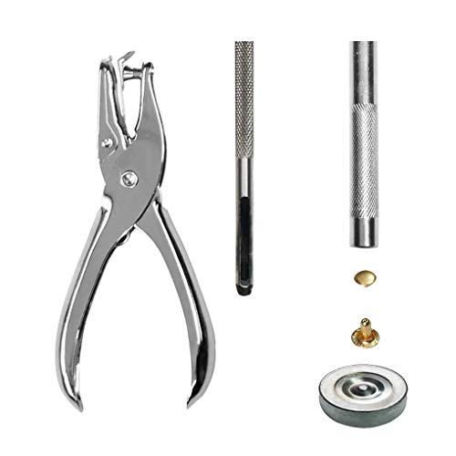 ferramenta de fixação de rebite 360pcs Leather Cap Duplo Rebites rebites Rebite Tubular Metal Studs