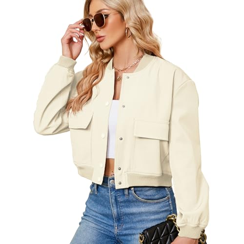 Amazon.com: Zando Beige Spring Jackets for Women 2026 - White