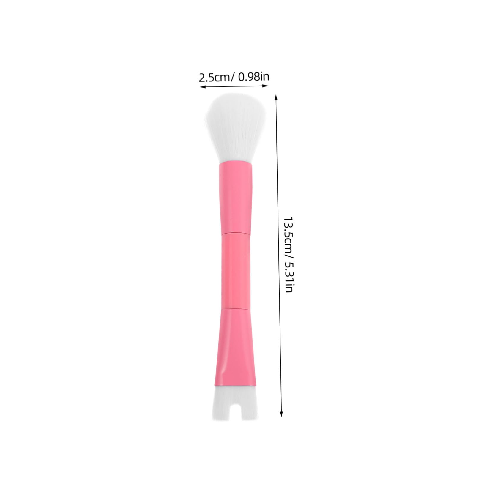 SHERCHPRY Nose Contour Brush Dual Ended U Shaped Makeup Tool for High Nose Bridge Hydrating Concealer Highlighter Application Travel Durable Craftsmanship Pink