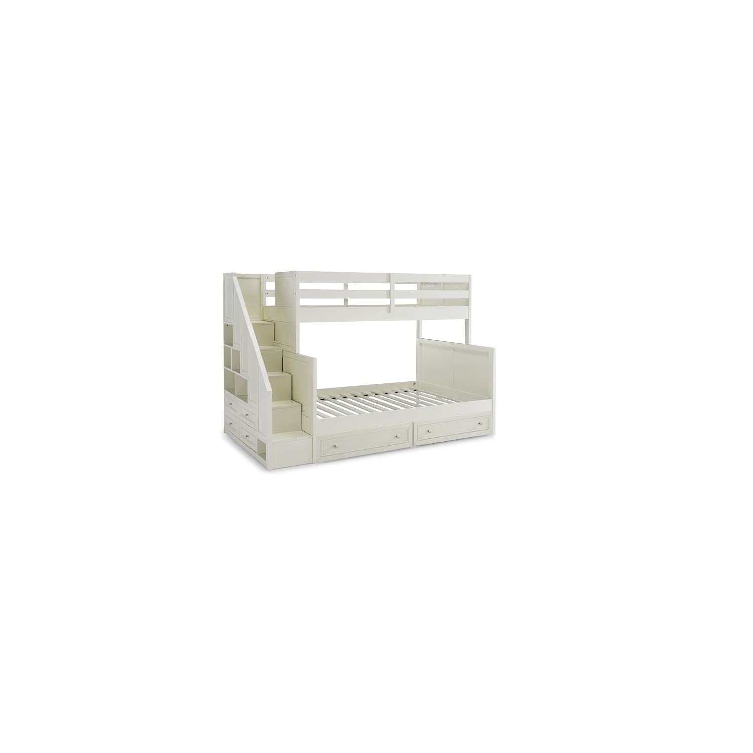 Buy Home Styles Nes White Twin/Full Bunk Bed with Two Large Drawers