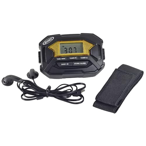 Jensen SAB-60 Armband Digital AM/FM Stereo Radio with Clock and Earbuds, Black, SAB-60 by Jensen - Image 3