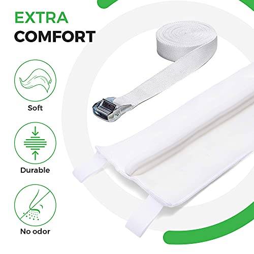 HomeFrog Bed Bridge - Twin to King Mattress Connector Converter Kit - Extra Wide Memory Foam Bed Gap Filler - Adjustable Strap with Anti Slip Dual Loop Design to Create King Bed