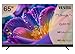 Vestel QLED Fernseher 65 Zoll Google TV 4K UHD Fernseher, Smart TV mit Dolby Vision HDR, Dolby Atmos und integriertem Triple-Tuner, HDR TV 65QMG9940 schwarz