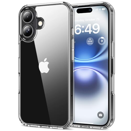 Image of HOOMIL Case for iPhone 16 Plus, Anti-Yellowing, Crystal Clear