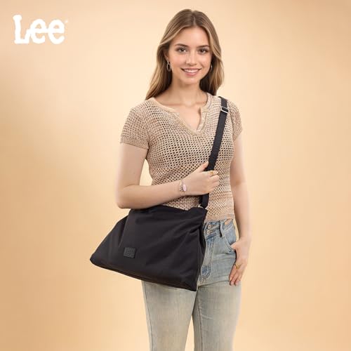 Montana West x Lee Nylon Hobo Crossbody Bag for Women, Large Shoulder Tote Handbag Casual Work Purse with Adjustable Strap3