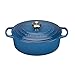 Produktbild Le Creuset Signature Gusseisen-Bräter mit Deckel, Ø 31 cm, Oval, Für alle Herdarten und Induktion geeignet, Volumen: 6,3 l, 5,705 kg, Marseille