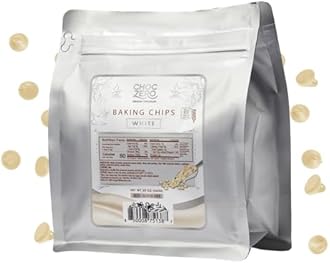ChocZero White Chocolate Chips, No Added Sugar, Keto & Low Carb, Gluten Free, No Sugar Alcohols, 20 oz Bag for Baking & Desserts