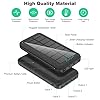 Solar Power Bank 26800mAh Portable Charger with 3 USB Output, LED Emergency Light & Flashlight, Waterproof External Battery Pack for Outdoor Camping Hiking Travel