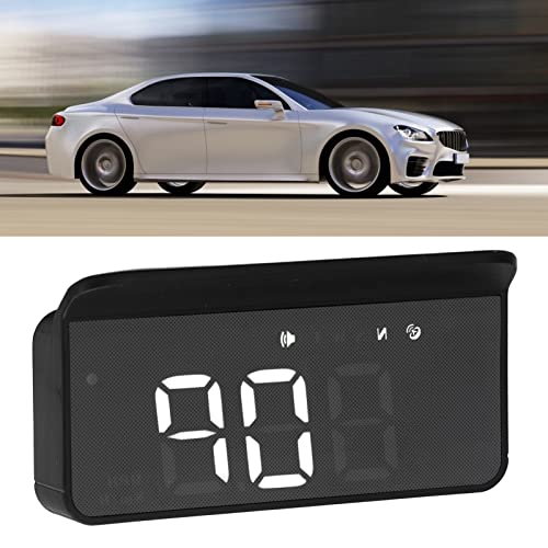 Velocímetro GPS HUD blanco con visualización en tiempo real para parabrisas de moto