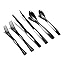 Black 24 Piece Set with Steak Knives Black 24 Piece Set with Steak Knives