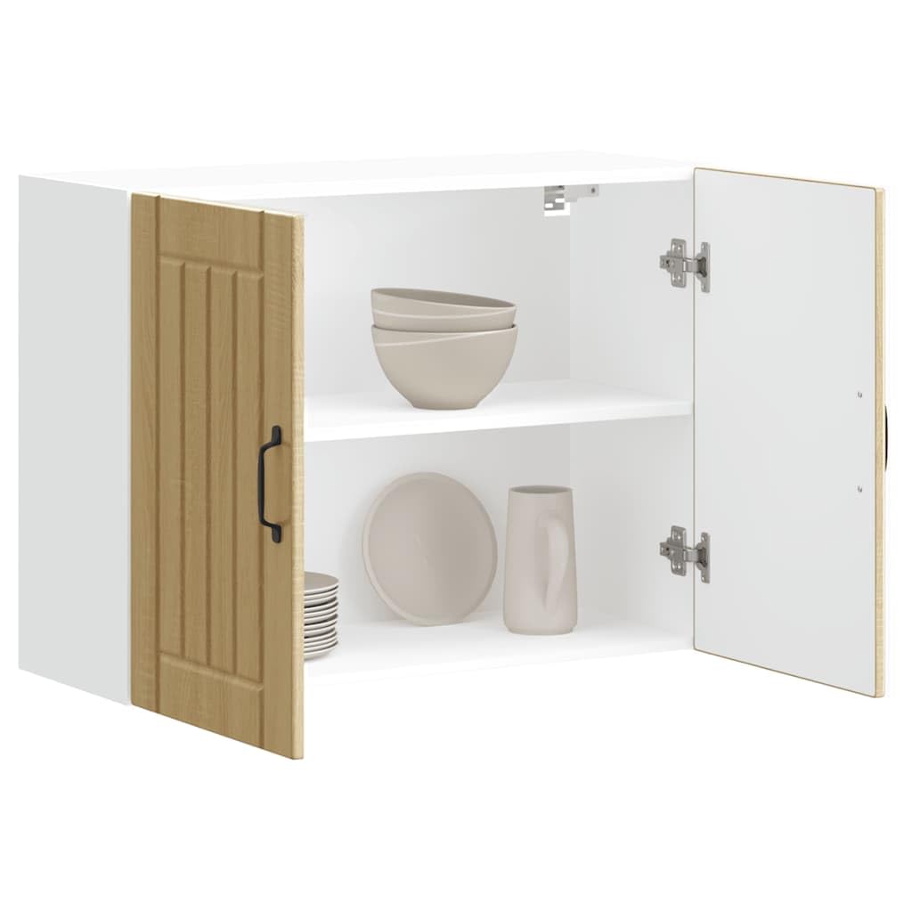 vidaXL Pensile da Cucina Lucca Rovere Sonoma Legno Multistrato