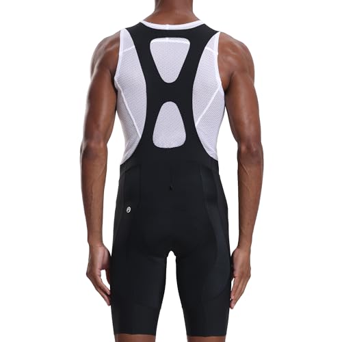 Image of YKYWBIKE Cycling Bibs Men,Elastic Interface Padded Cycling Bib Shorts,Breathable Biking Bib Short Men
