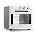 METRO Professional Forno a convezione GCO2001, acciaio inox, 2800 W, temperatura massima di 300°C, timer, 2 teglie in alluminio e 2 griglie in acciaio inox, illuminazione interna, argento