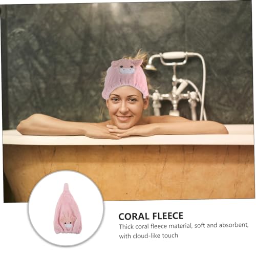 Balacoo Touca De Cabelo Seco Toalhas Infantis Panos De Banho Infantis Lã Coral Toalha De Cabelo Adol