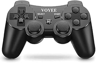 VOYEE Controller Replacement for PS-3 Controller, Wireless Controller Gamepad with Upgraded Joystick Compatible with PS-3 ...