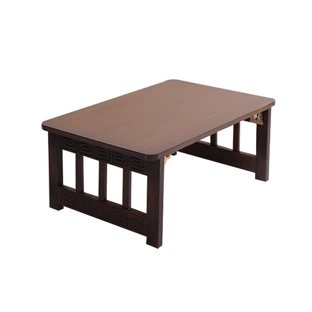 Mesa de estudio de estilo chino retro Chabudai con estructura plegable