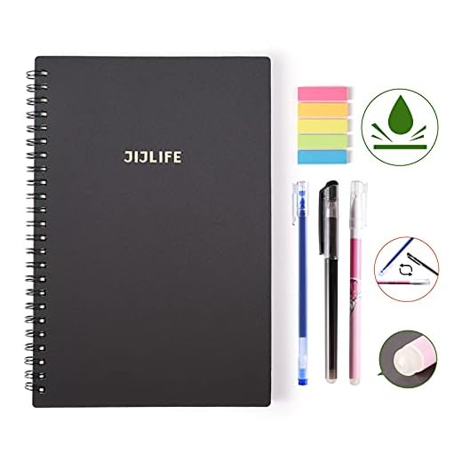 Reusable Smart Erasable Notebook, Six Star Online Wirebound-Notebooks with Cloud Storage for Office Workers, Teachers, Students, 1 Erasable Pen & 1 Colorful Tabs Included(8.5" x 5.8")