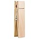 Rayher 62831000 Große Holzwäscheklammer XL, 15x3,4 cm, aus unbehandeltem Birkenholz, Holzklammer, Beige