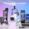 Kit de Micrófono Gaming FIFINE AmpliGame AM8TW XLR/USB Dinámico para Streaming | Micrófono de Computadora con RGB Controlable, Jack para Audífonos, Perilla de Ganancia, Brazo, para Grabación de Voz y Podcast, Blanco 4
