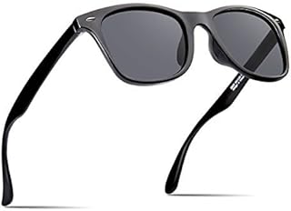 ARZONAI Unisex UV Protected Sunglasses Black Frame, Black Lens (Medium) Pack Of 1